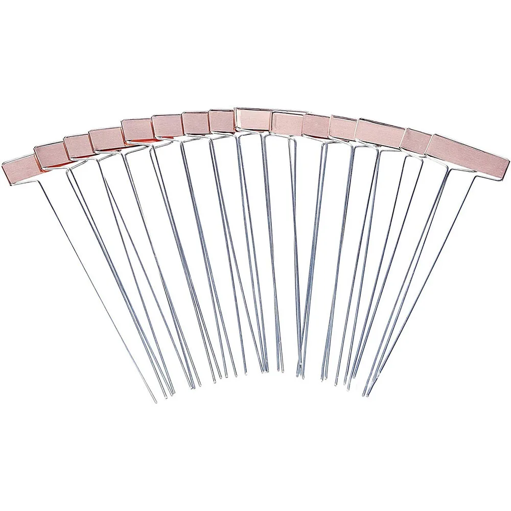 

30 Pack 10 Inch High Copper Plate Metal Plant Labels Garden Stake Tags Reusable Planting Gardening Markers
