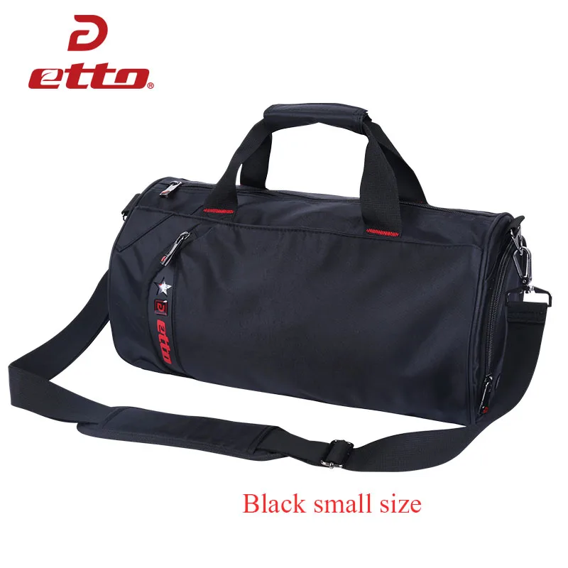 Black Small Etto Водонепроницаемая спортивная сумка для фитнеса, тренировочная спортивная сумка, переносная дорожная сумка через плечо, независимая баскетбольная сумка для хранения обуви HAB011 - Цвет: Black Small