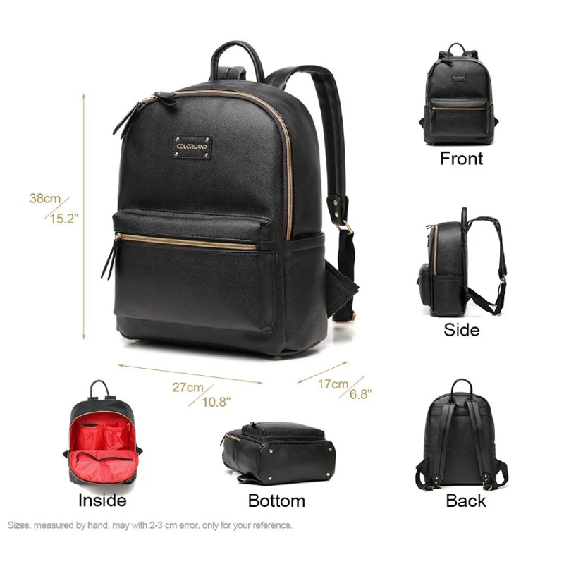 Сумка для подгузников COLORLAND рюкзак из натуральной кожи многофункциональная