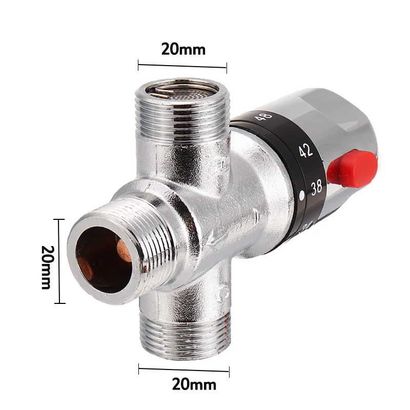 

Brass Pipe Thermostat Faucet Thermostatic Mixing Valve Bathroom Water Temperature Control Faucet Cartridges