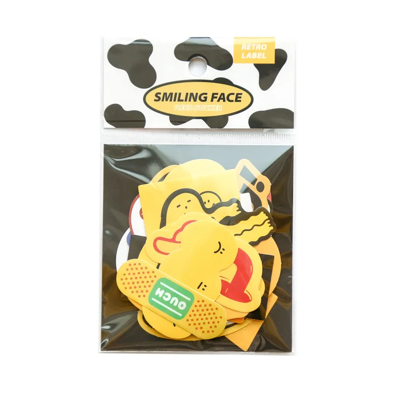 

40 Pcs/pack Cute Happy Face Paper Sticker Diy Diary Album Decoration Stickers Scrapbooking Planner Label Scrapbook Stickers