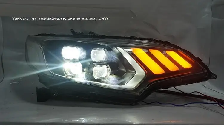Указатель поворота, Стайлинг, Automovil, Drl, Led Assessoires, дневные ходовые огни, передние противотуманные фары, автомобильные фары в сборе, 18 для Honda Fit