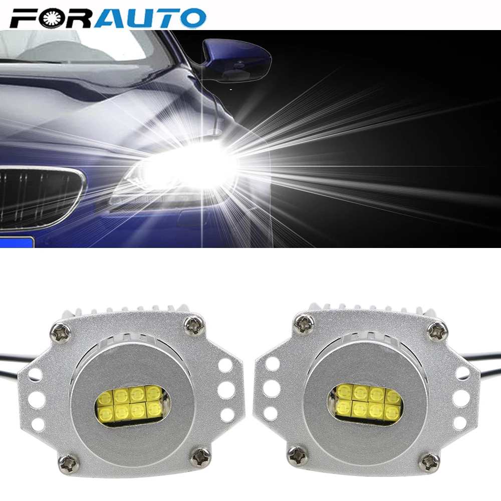 Для Авто 2 шт./компл. габаритные огни светодиодсветодиодный глаза ангела 80 Вт