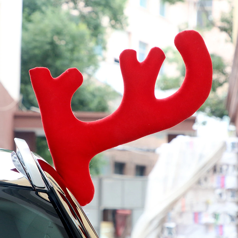 

Christmas Car Truck Costume Reindeer Antler Nose Kit Xmas Vehicle Decoration