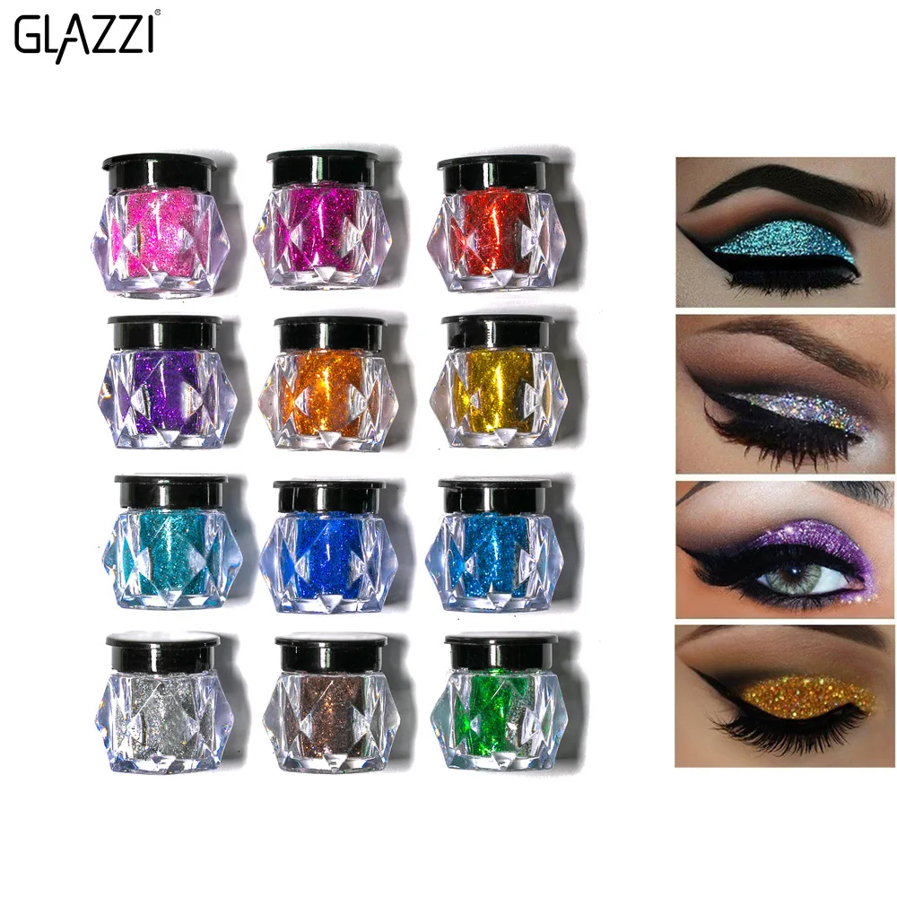 

12 Color glitter eyeshadow palette glitter powder sequins high-gloss eyeshadow stage show glitter eyeshadow