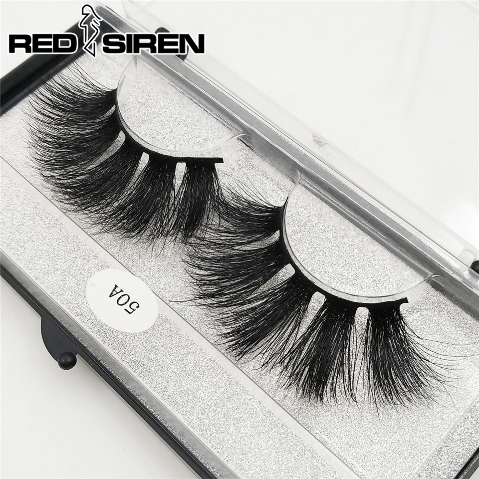 Ресницы с красной сиреной оптом 100% норковые волосы 3d накладные ресницы ручной