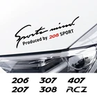 Автомобильная лампа для бровей гоночный автомобиль наклейки для Peugeot 107 206 207 208 301 306 307 308 407 508 2008 5008 Авто наклейки для фар аксессуары