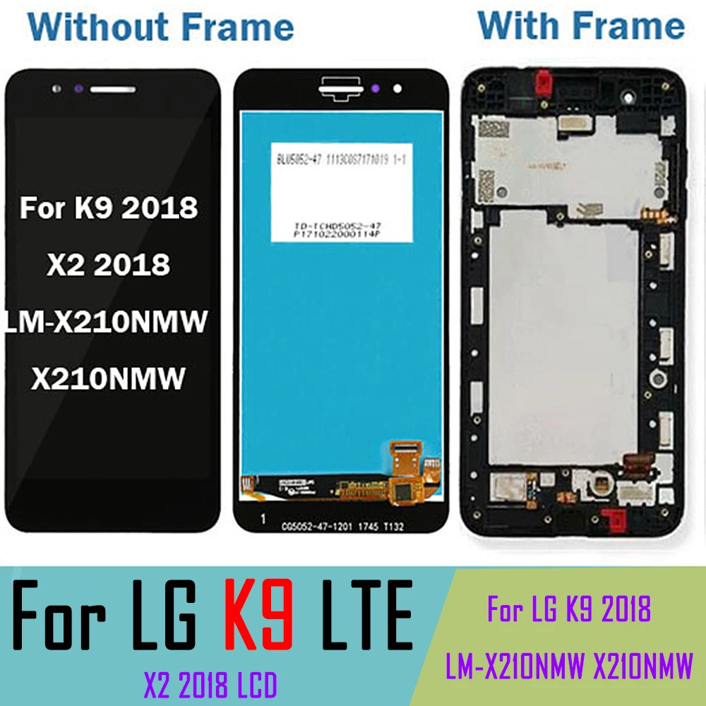 ЖК экран для LG K9 сенсорный в сборе дигитайзер X2 X210 дисплей|Экраны мобильных