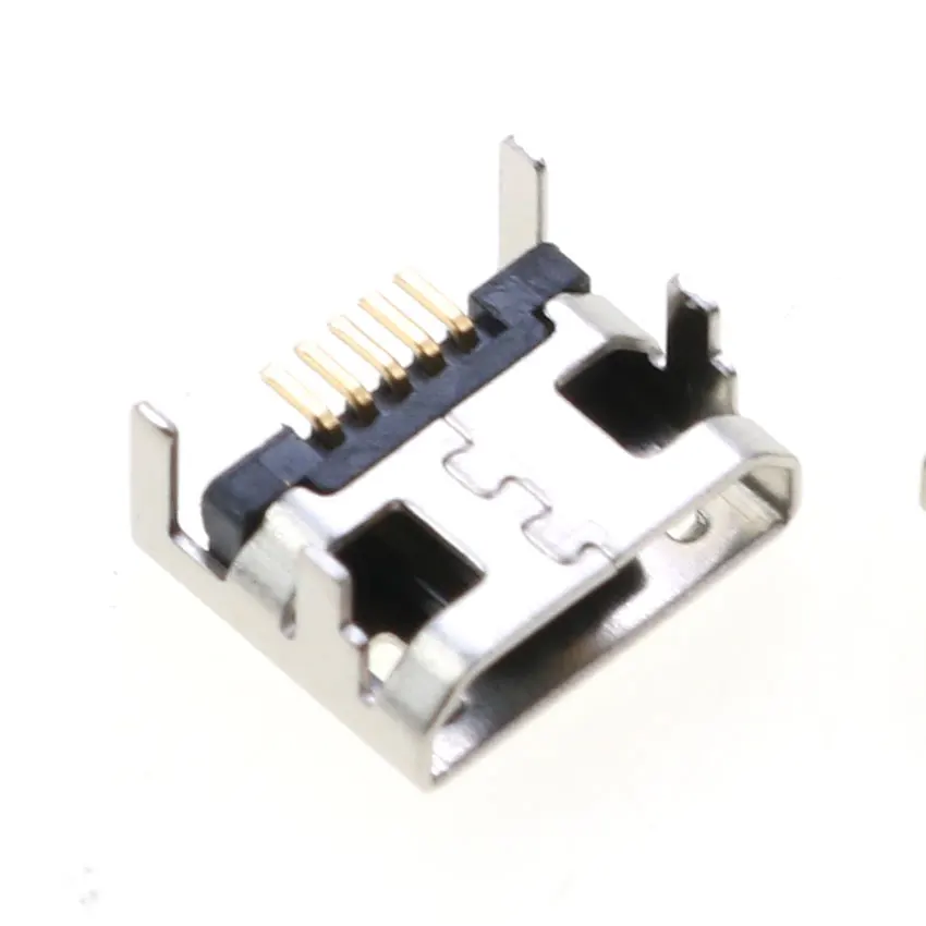 Cltgxdd 2/5/10 шт. разъем Micro USB 5-контактный гнездовой зарядный порт SMD 4 ножки 90 градусов