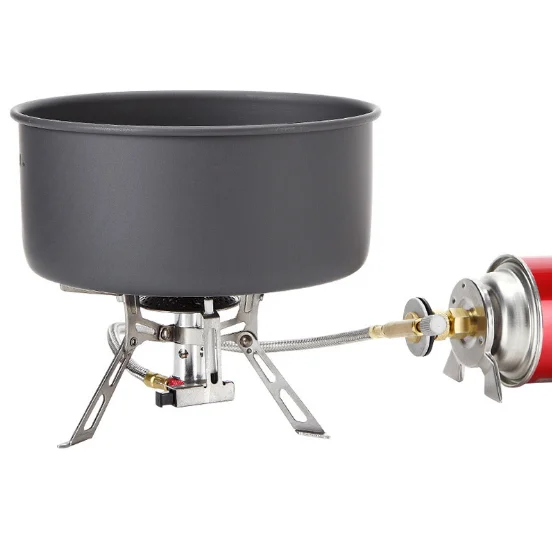 Ветрозащитная газовая горелка для наружного применения походная Плита