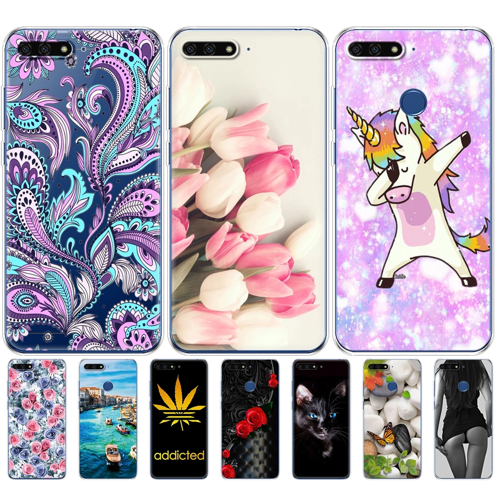 Для huawei Y6 2018 чехол 5 7 дюймов Atu L21 для задней панели телефона Prime Защитный Мягкий
