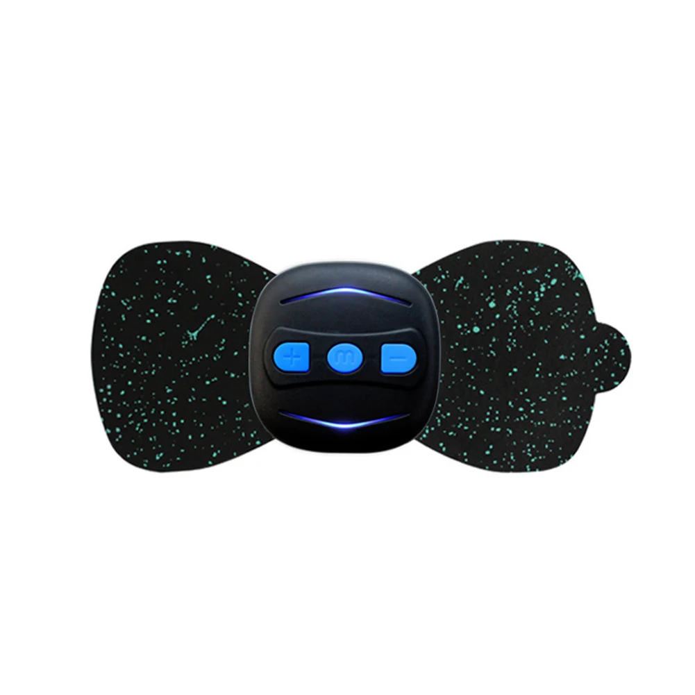 

Portable Mini Neck Back Massager Electric Relax Neck And Back Patch Health Care Cervical Abdominal Massage Stimulator Stickers