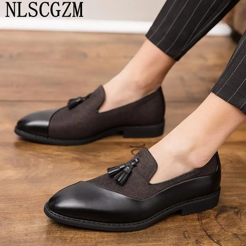 

Office Shoes for Men 2023 Tassel Loafers Men Dress Shoe Leather Fashion Classic Shoes Men Sapato Masculino De Luxo Zapato Hombre