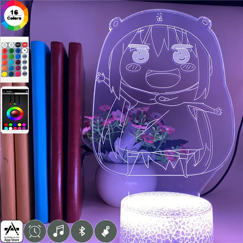 Милый Himouto! Аниме-фигурка Умару-Чан светильник USB Touch ensor светодиодный