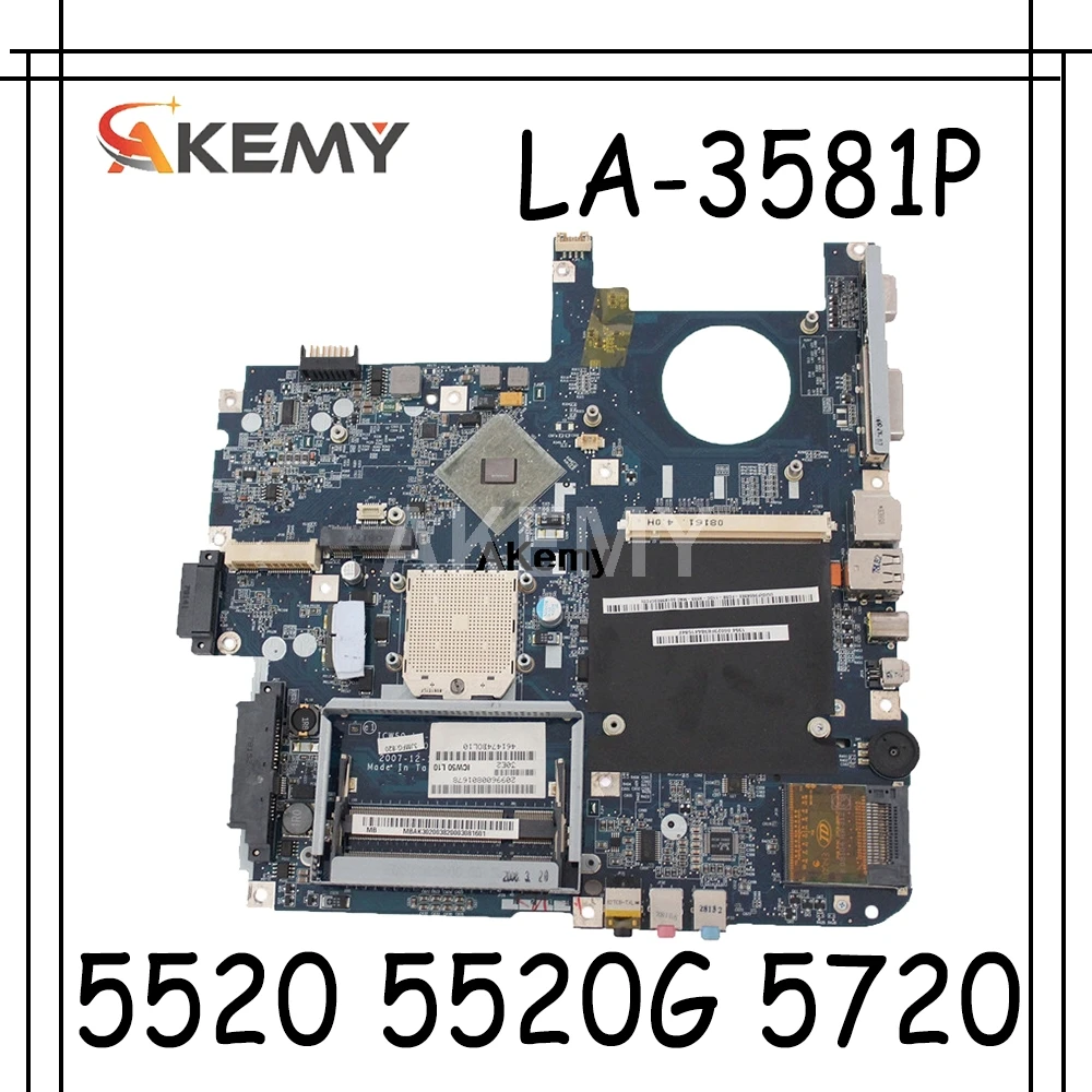 Материнская плата для ноутбука For Acer 5520 5520G 5720 LA-3581P ICW50 MBAJ702003 5720G Mainboard | Компьютеры