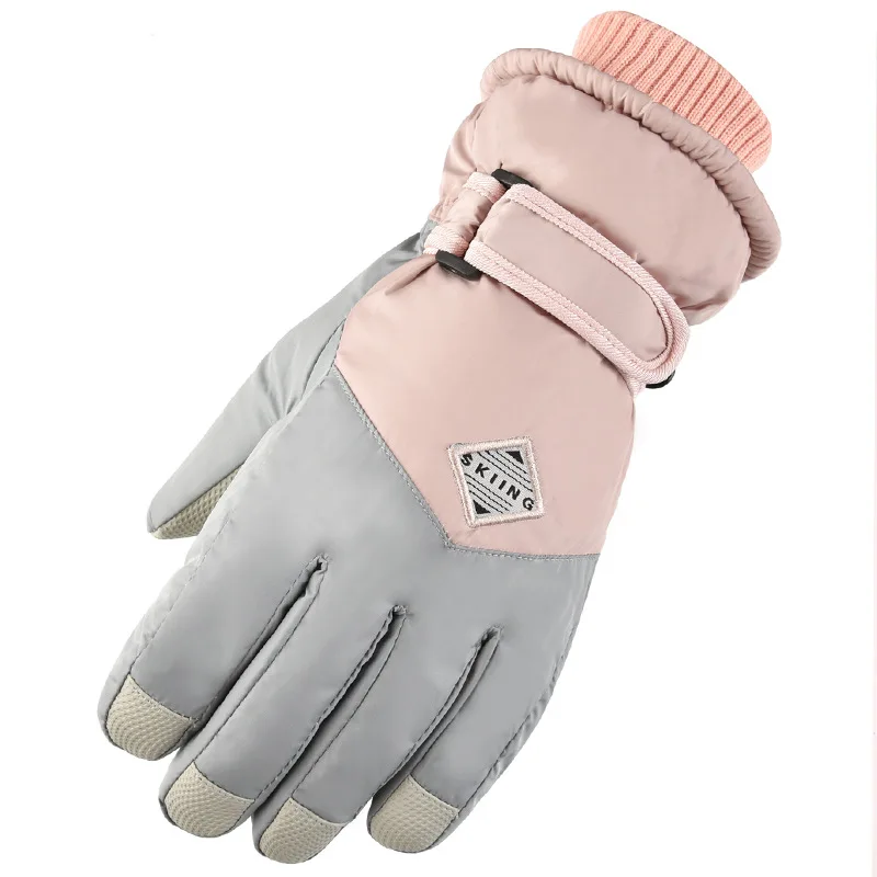 

Winter Women Gloves Hand Warmer Thicken Full Fingered Mittens Outdoor Skiing Sport Cycling Wrist Gloves Waterproof Mittens