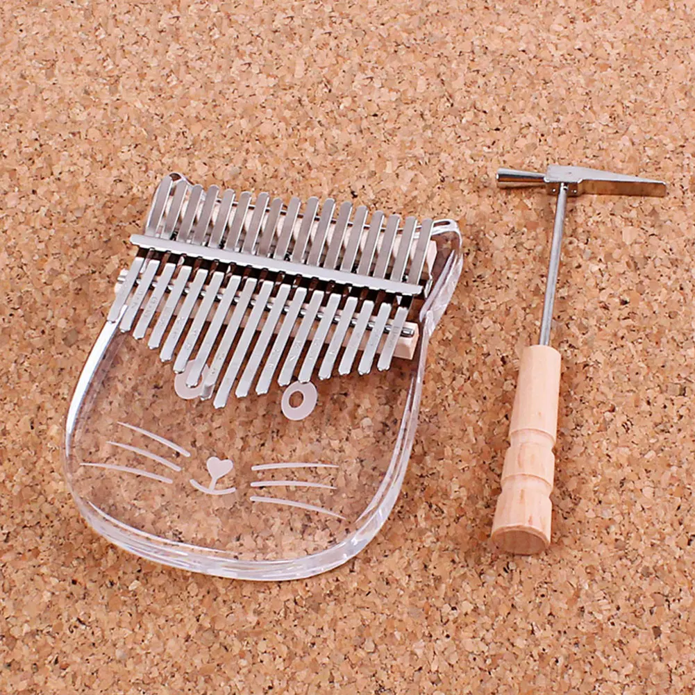 

Thumb Piano 17 Keys Finger Piano Mini Thumb Piano Clear Musical Instruments Gift For Kids Birthday Christmas Thumb Piano