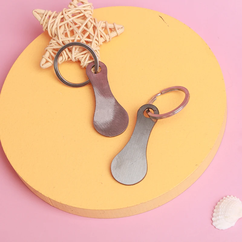 

2pcs Metal Aluminum Alloy Key Ring Shopping Trolley Tokens Key Chains Accessories Decorative Key Hook Keyrings