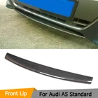 Автомобильный передний бампер, спойлер для Audi A5 Standard 2D 4D 2008 - 2011 Non Sline S5, передний бампер из углеродного волокна, черный бампер для губ, FRP