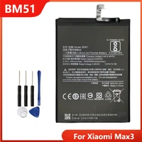 phone battery bm51 for xiaomi max3 max 3 replacement rechargable batteries 5500mah with free tools