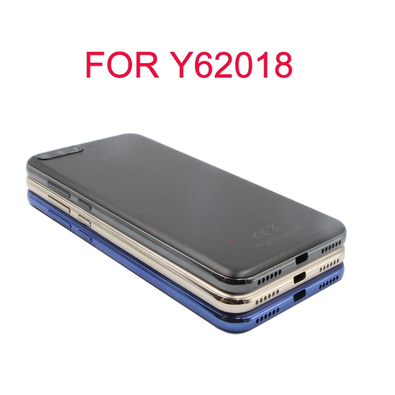 Оригинальное качество Y6 2018 задняя крышка батарейного отсека корпуса для Huawei Prime