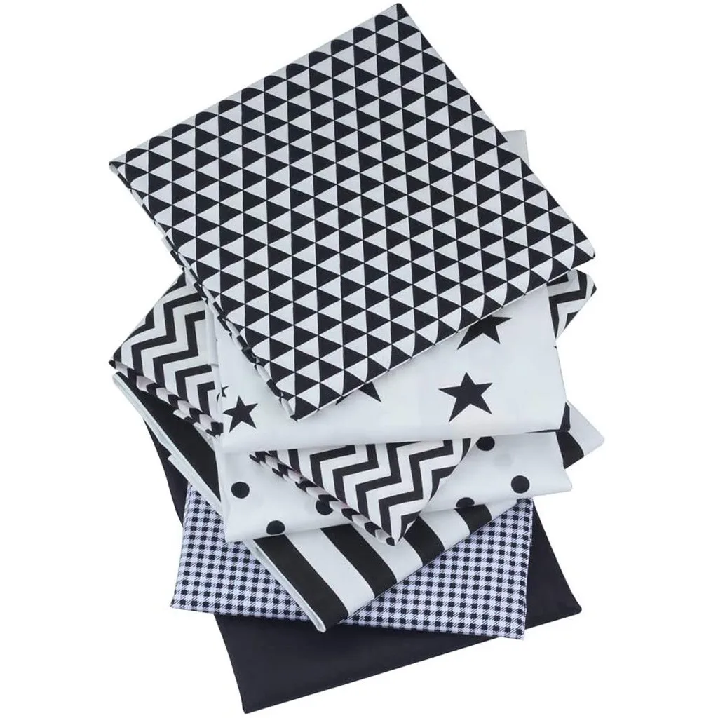 

7pc Cotton Fabric Floral Craft Fabric Bundle Patchwork Squares Quilting Sewing Needlework Patchwork Diy For Making Clothes #864