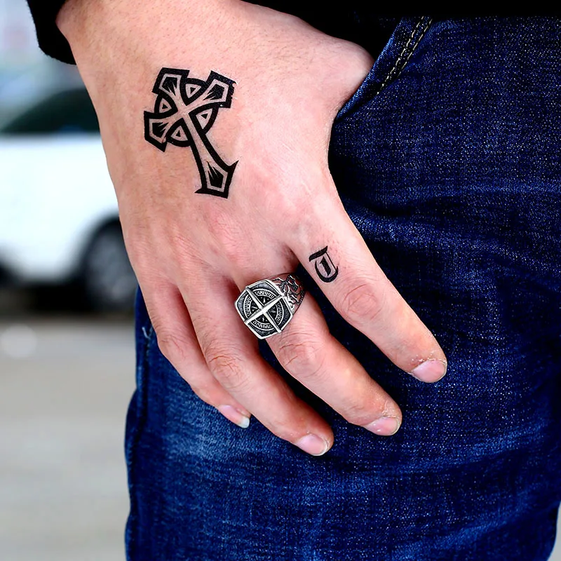 Байер 316L нержавеющая сталь личи нос амулет викинга с геометрическим принтом для