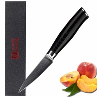 sunlong paring knife 3 5inch peeling knife japanese damascus vg10 steel fruit knife mikata handle