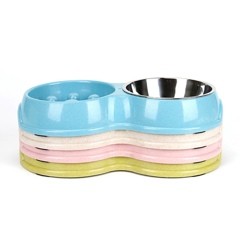 Портативная настольная миска для щенков замедления еды предотвращения ожирения