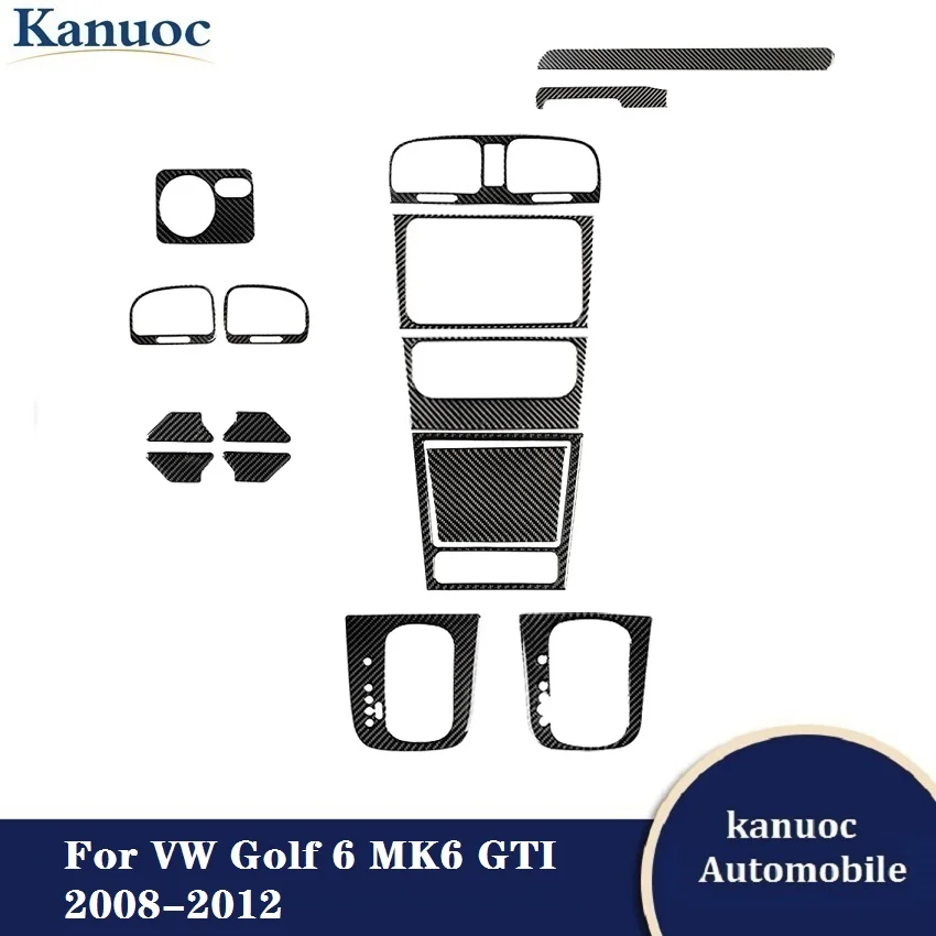 

Декоративные наклейки из углеродного волокна для Volkswagen VW Golf 6 MK6 GTI 2008-2012, автомобильные аксессуары, молдинги для интерьера