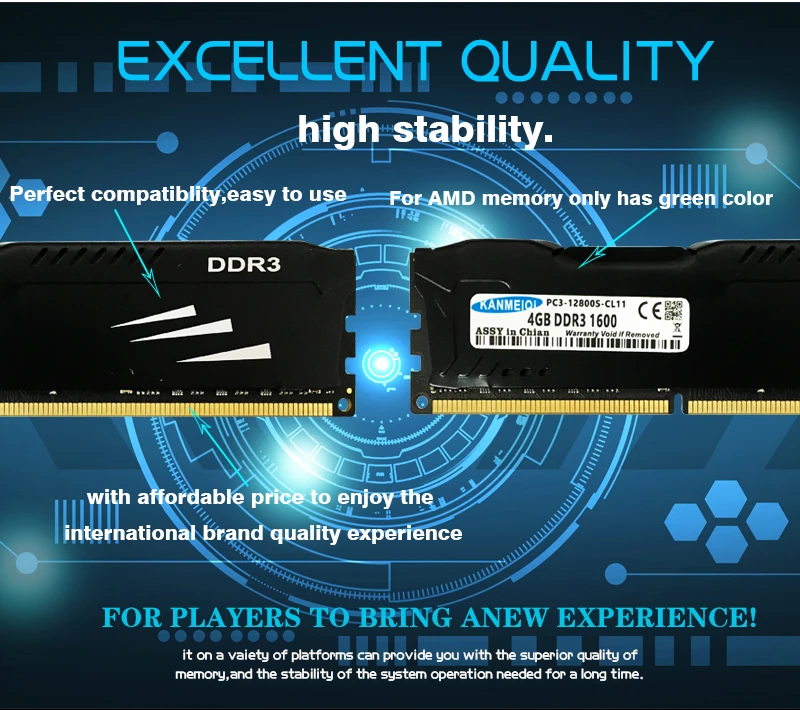 KANMEIQi DDR3 ram 8 Гб 1600 МГц 4 Гб 1333/1866 МГц настольная память с радиатором dimm Memoria 240pin 1,5 В