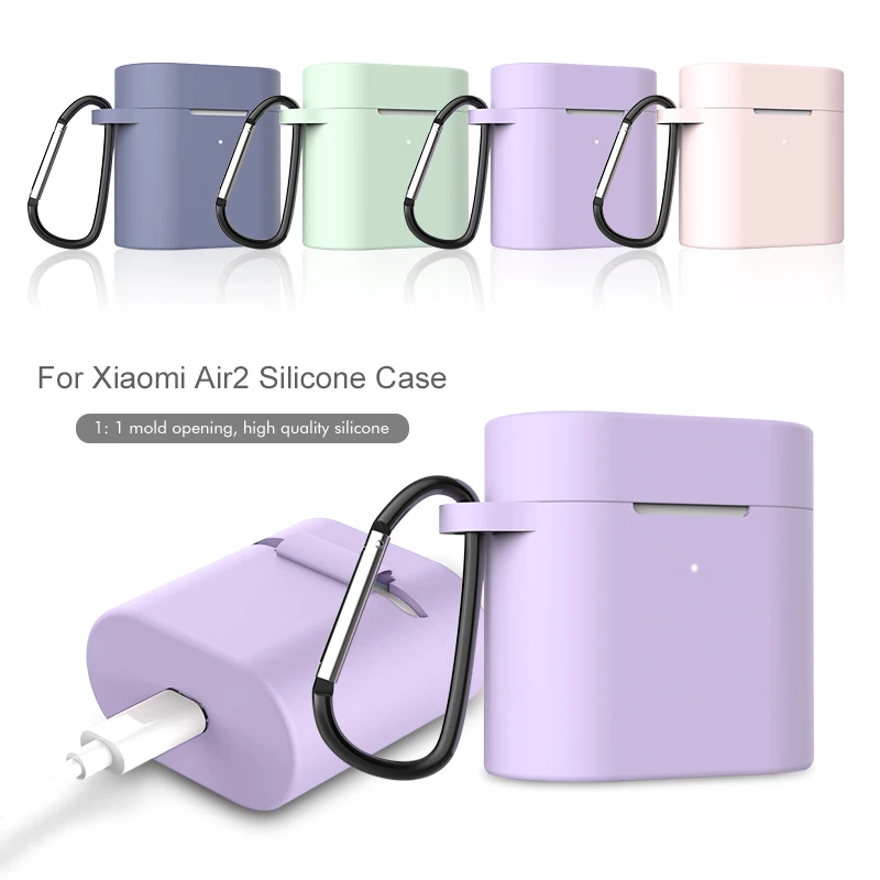 Чехол для Xiaomi Mi Air 2 мягкий силиконовый чехол с полным покрытием Airdots Pro TWS