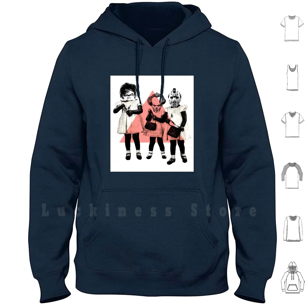 Frinds ужасная Толстовка с длинным рукавом патрон Джейсон Clow ужас | Мужская одежда