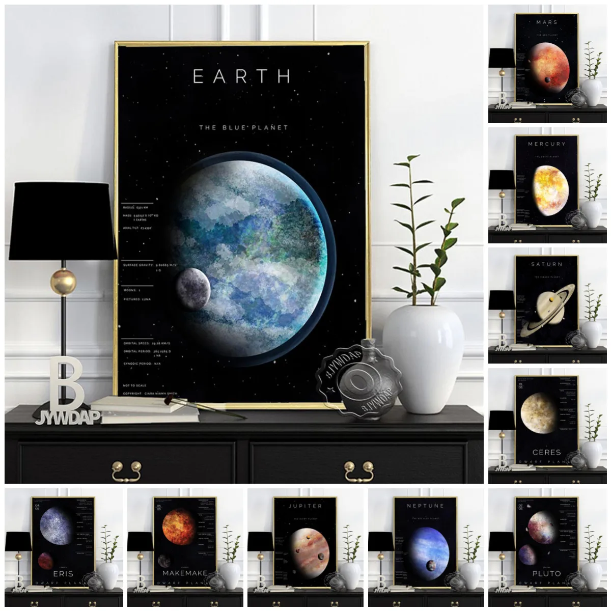 

Science Astronomy Art Poster, Universe Space Wall Stickers, Earth Planets Presentation Classroom Teacher Resource Wall Picture