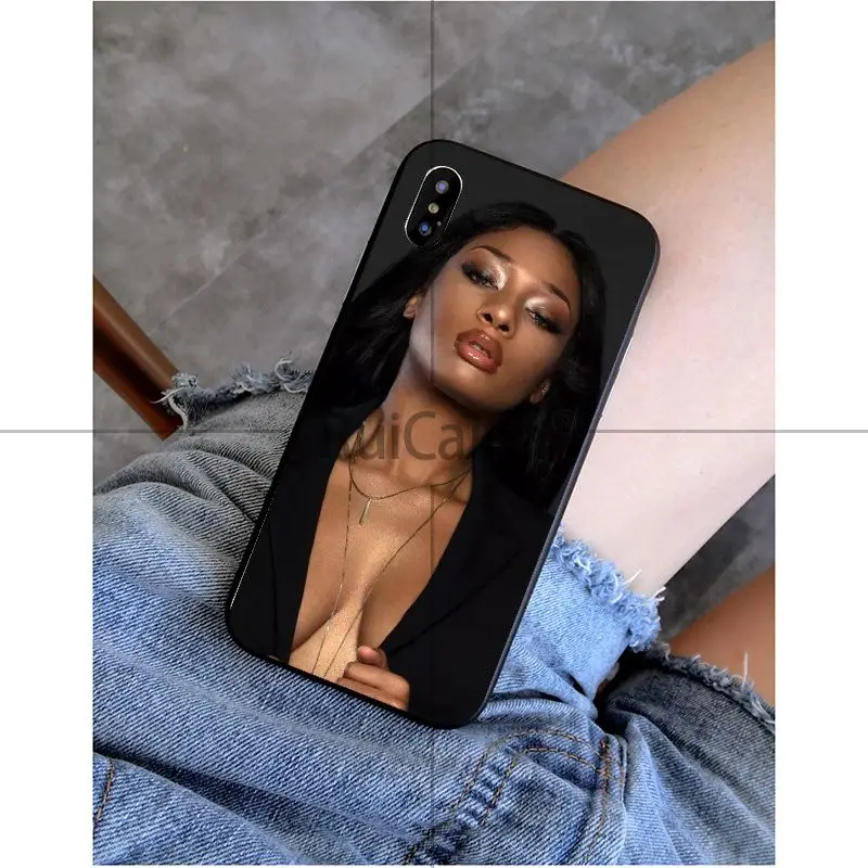 Ruicaica Megan The Stallion Новое поступление черная ячейка чехол для телефона iPhone 8 7 6 6S Plus 5 5S