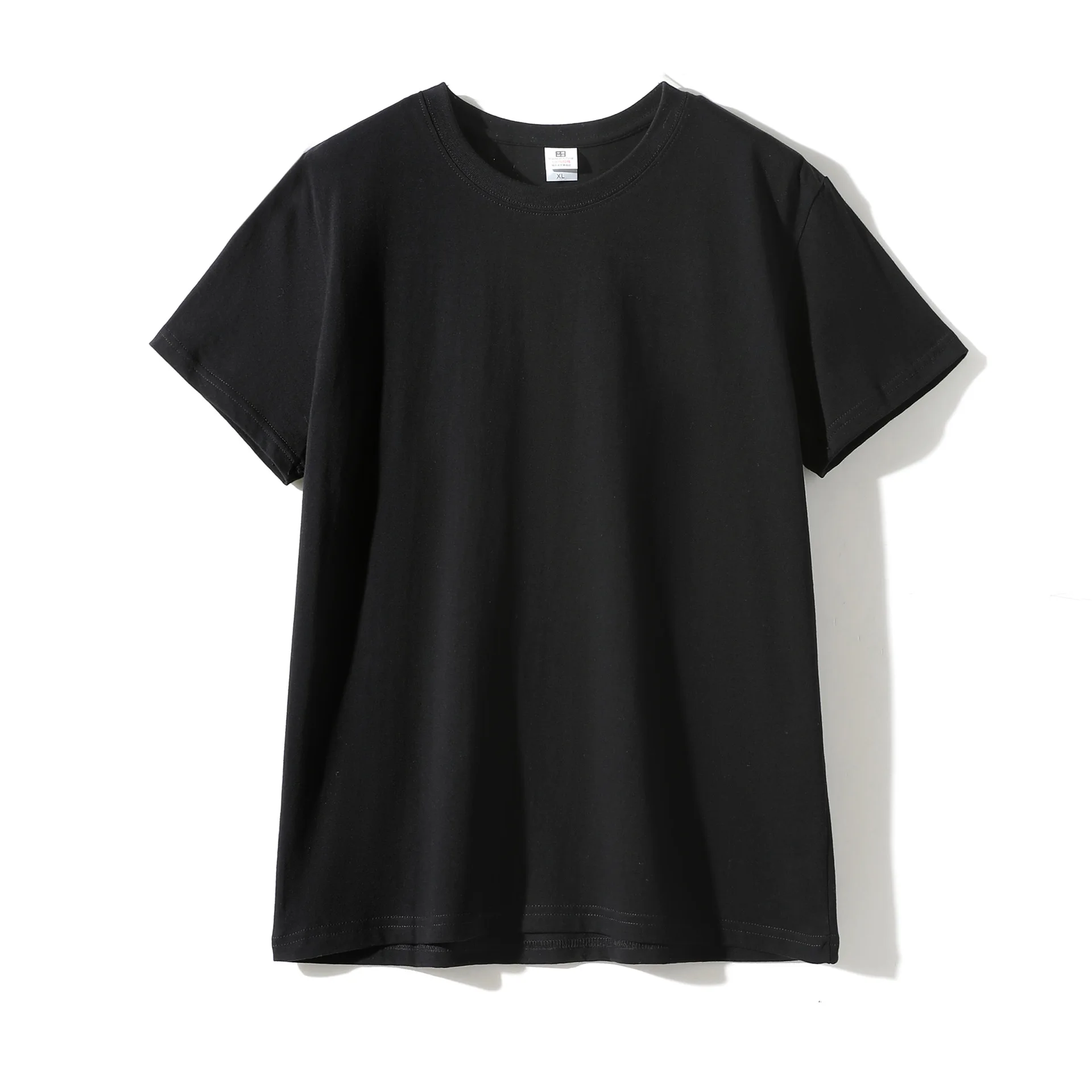 

Short-sleeved t-shirt men's pure cotton solid color compassionate thick and impervious men's round neck bottoming shirt