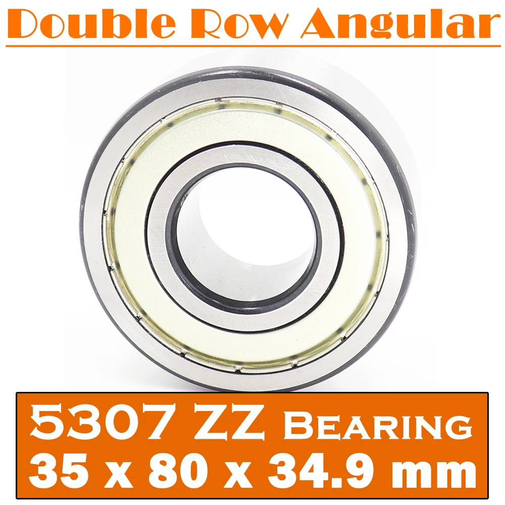 

5307 ZZ Bearing 35*80*34.9 mm ( 1 PC ) Axial Double Row Angular Contact 5307ZZ 3307 ZZ 3056307 Ball Bearings