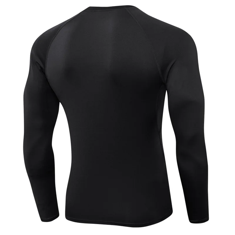 

Men's Top Quick Dry Fitness Long Sleeves Elastic Tight Sports Running Training Clothing Breathable Sweat T-shirt Top