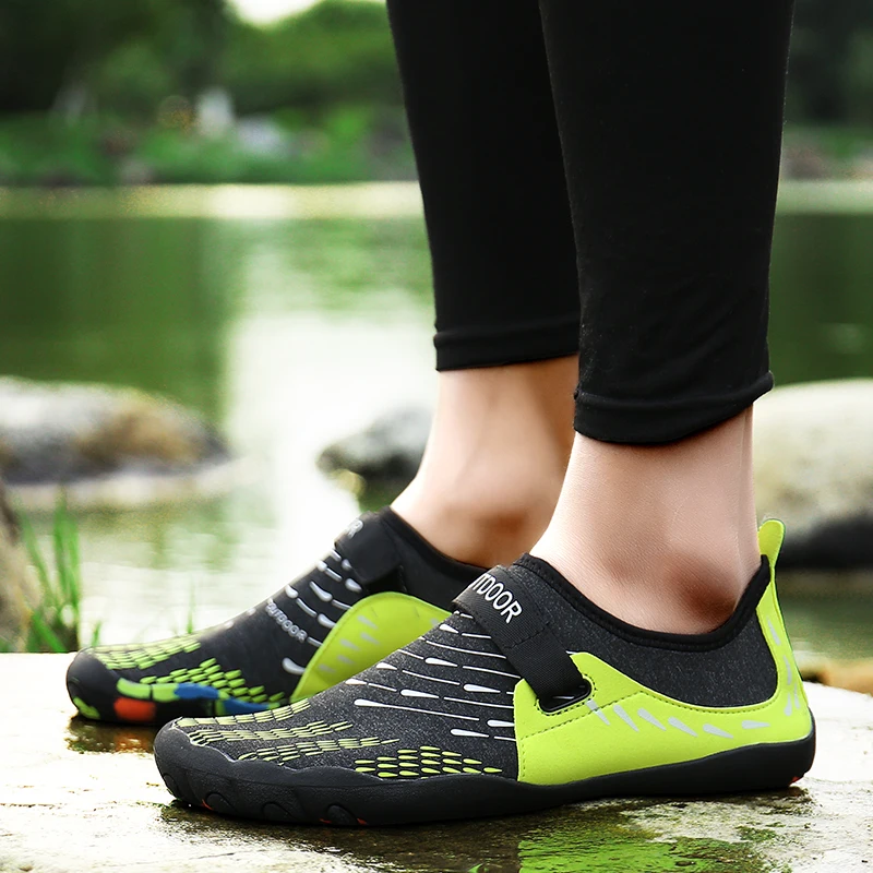 Акватуфли мужские для плавания и дайвинга быстросохнущие летняя пляжная обувь |