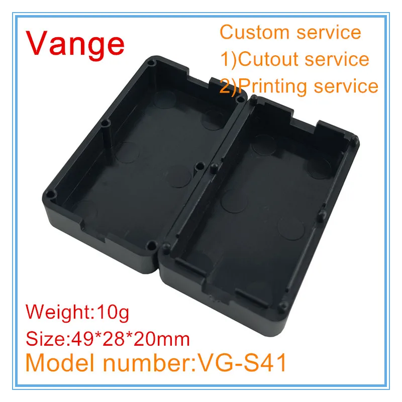 4pcs/lot black buckle project box 49*28*20mm ABS plastic material enclosure case diy for wire connector |
