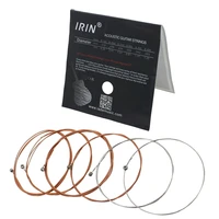 6pcs set irin a103 high quality professional copper silver phosphor bronze collor alloy wound acoustic guitar strings