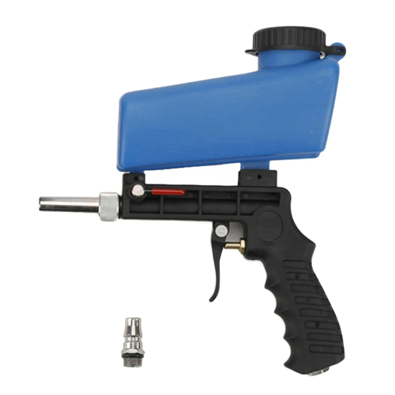 

Pneumatic Air Sand Blaster Gun Kit 90PSI Sandblaster Blast Gun Nozzle Steel Tips for Paint Corrosion Prevention Blasting