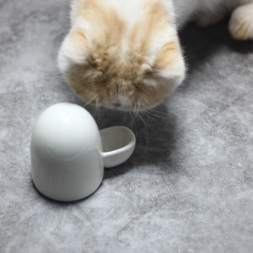 Керамическая миска для кормления домашних животных портативный диспенсер воды