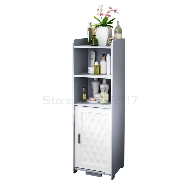 

Household toilet shelf bathroom toilet storage cabinet bath rack toilet side cabinet narrow