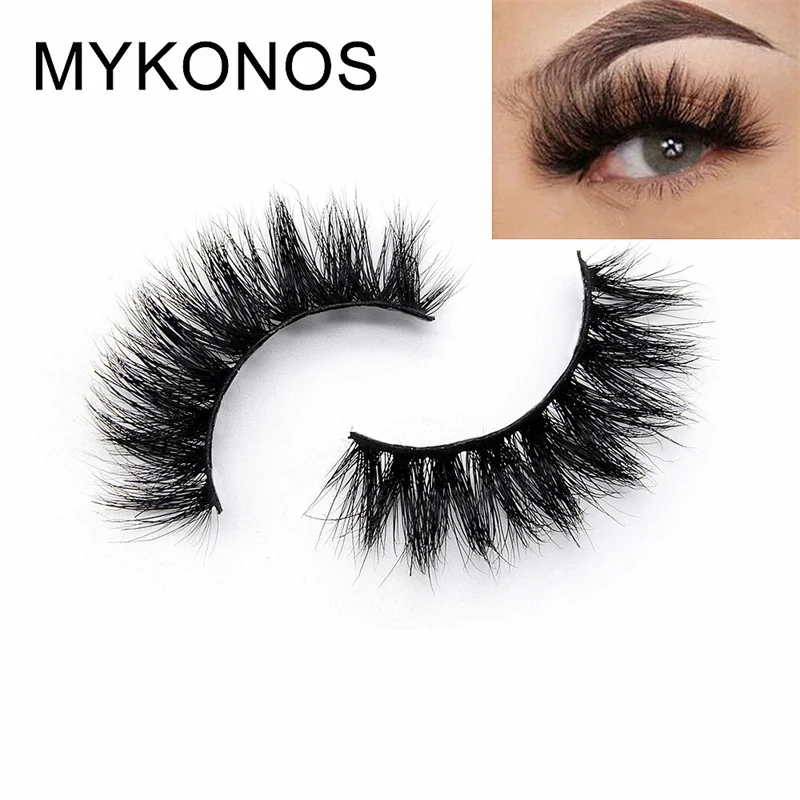 Новые черные/коричневые 3d норковые ресницы желтого цвета натуральные длинные