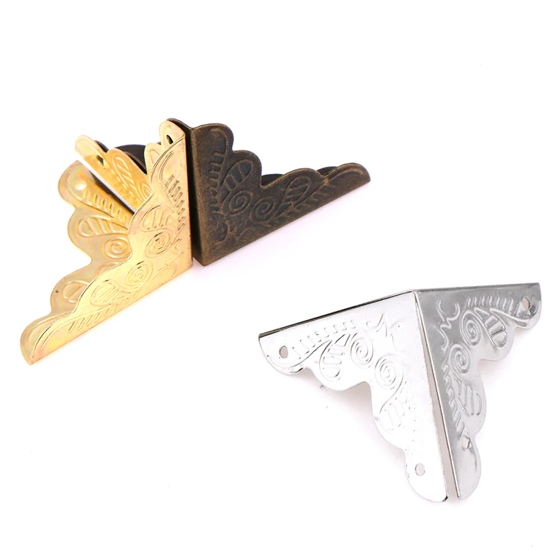 10 шт. антикварная шкатулка для ювелирных изделий Угловой протектор деревянных