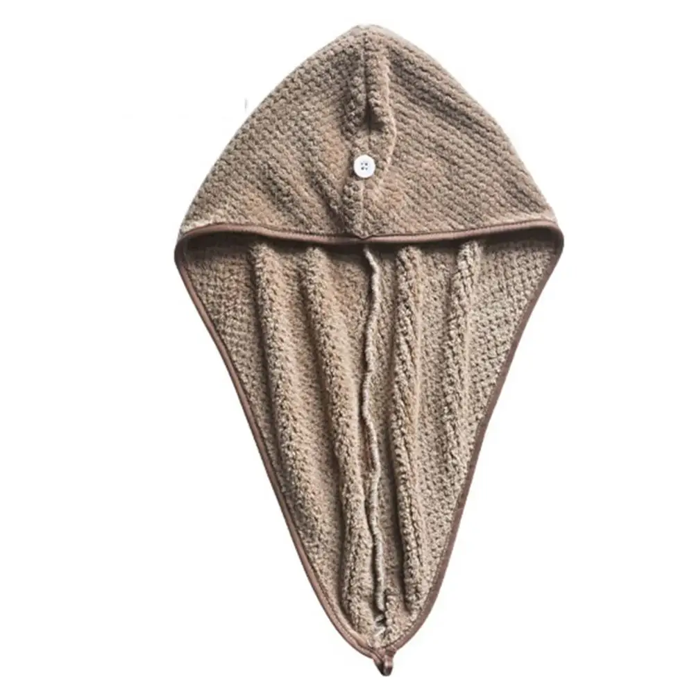 3Colors Magic Microfiber Hair Fast Drying Dryer Towel Bath Wrap Hat Quick Cap Turban Dry Button | Дом и сад