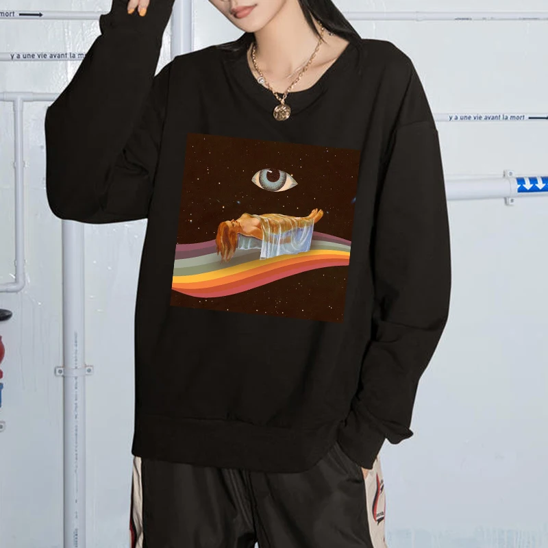 

Autumn Spring 2021 Hoodies Sweatshirt for Men's Black Loose Hip Hop Punk Pullover Streetwear Women Oversize 4XL Fashion Clothes