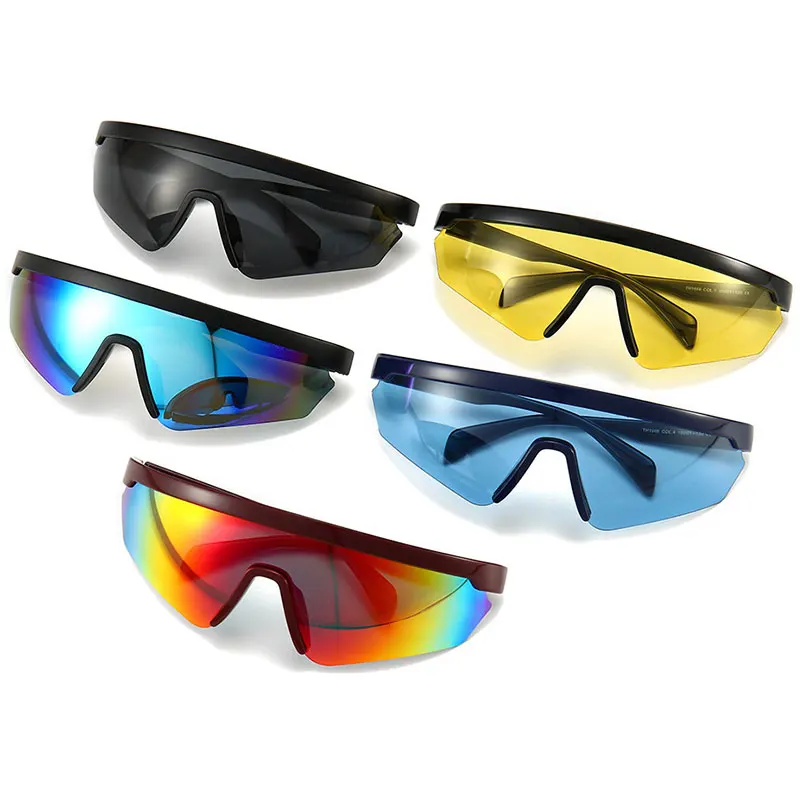 

Oversized Polarized Sunglasses TR90 One Piece Lens Men Sun Glasses Fashion Classic Driving Eyeglasses Women UV400 Adjustable