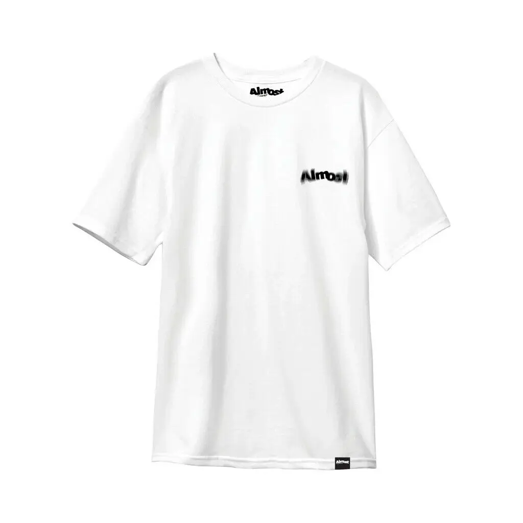 Рубашка для скейтбордов размытая белая | Мужская одежда